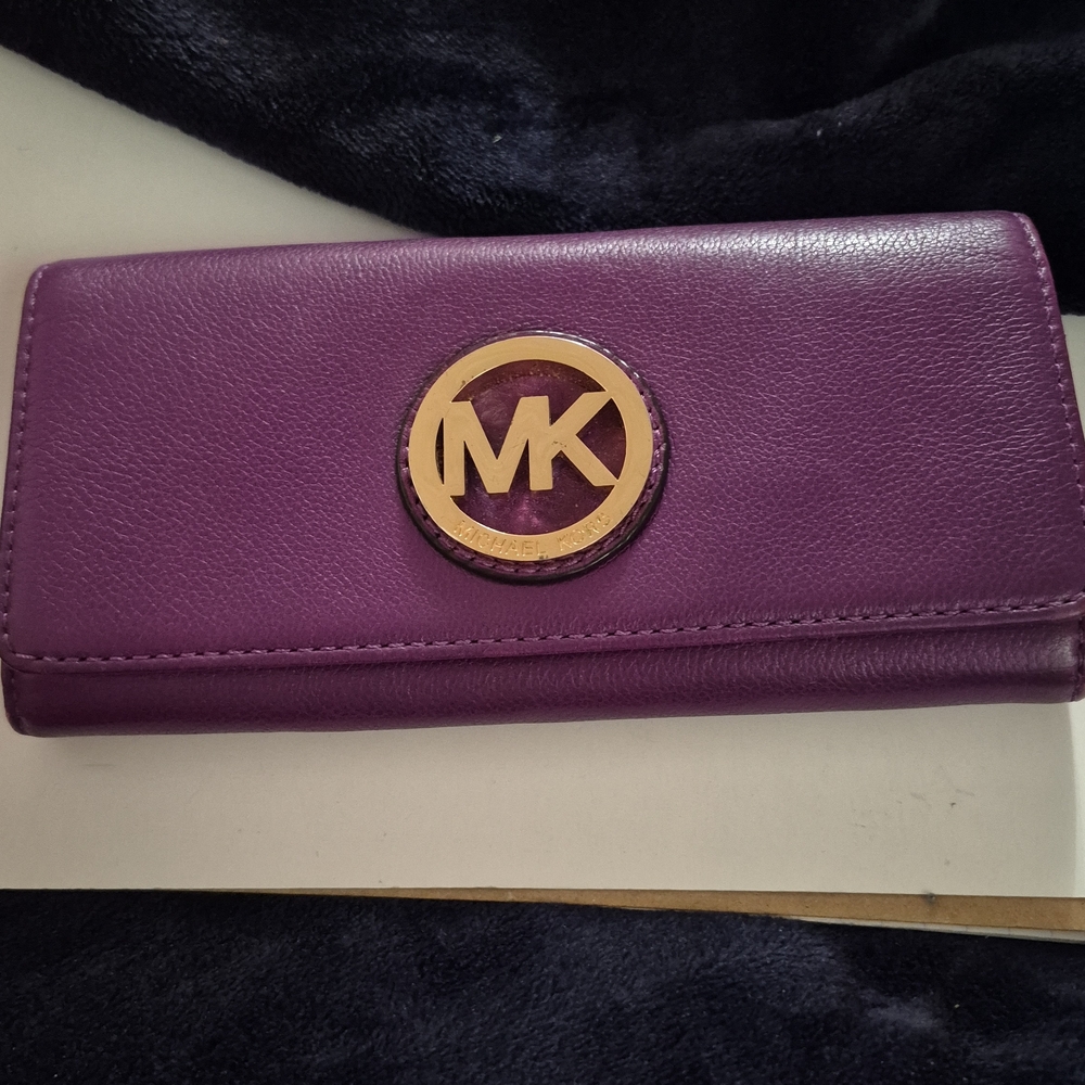 Michael Kors Plum Leather Wallet